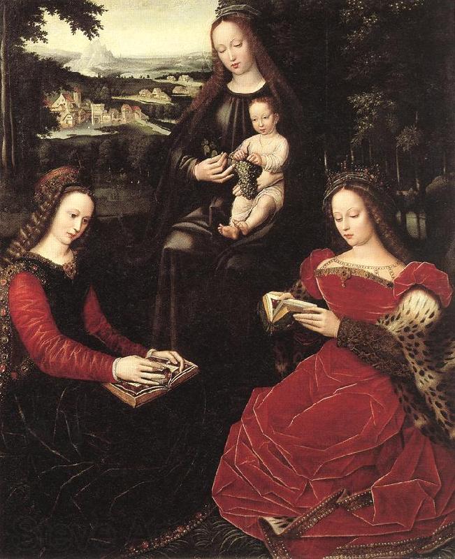 BENSON, Ambrosius Virgin and Child with Saints France oil painting art